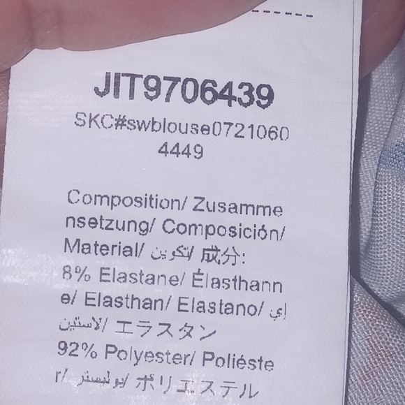 Shein- Floral Short Sleeve Blouse- W Sz 12 - Picture 6 of 6